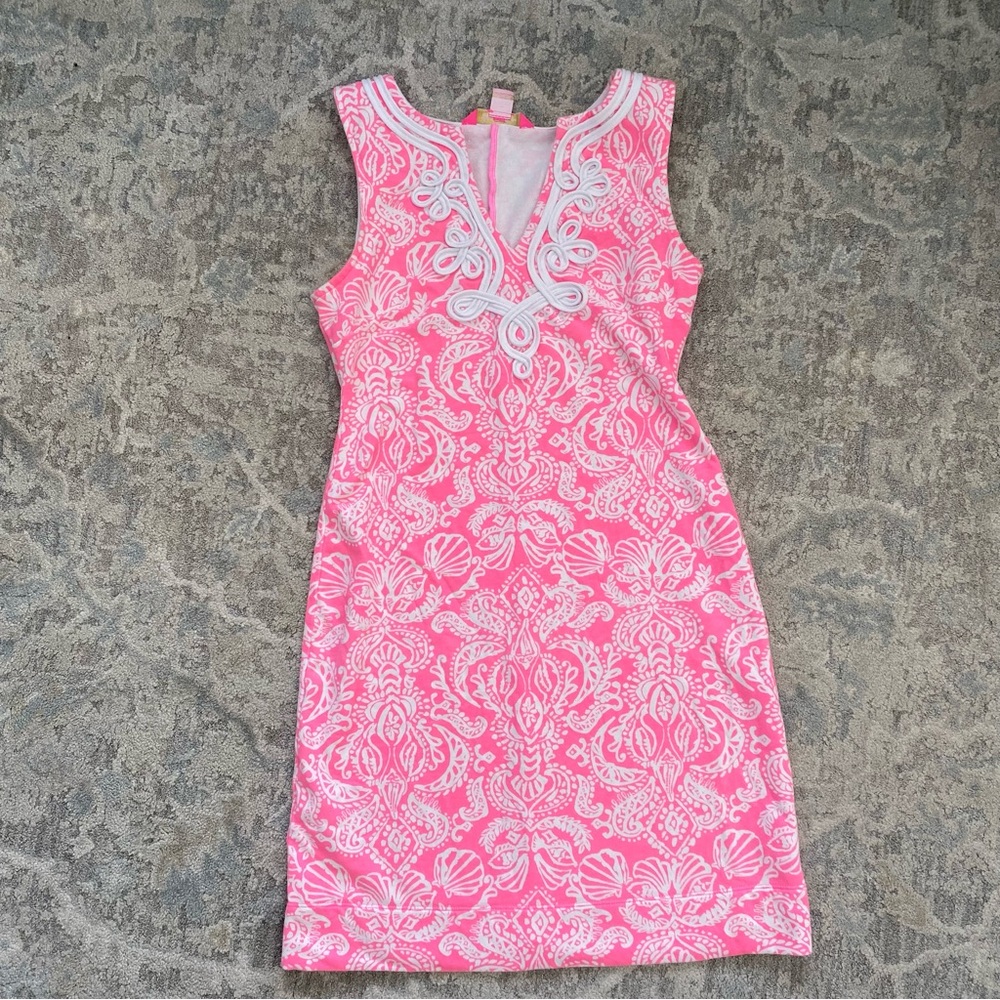 Lilly Pulitzer Harper Shift Dress Pink Clawdia